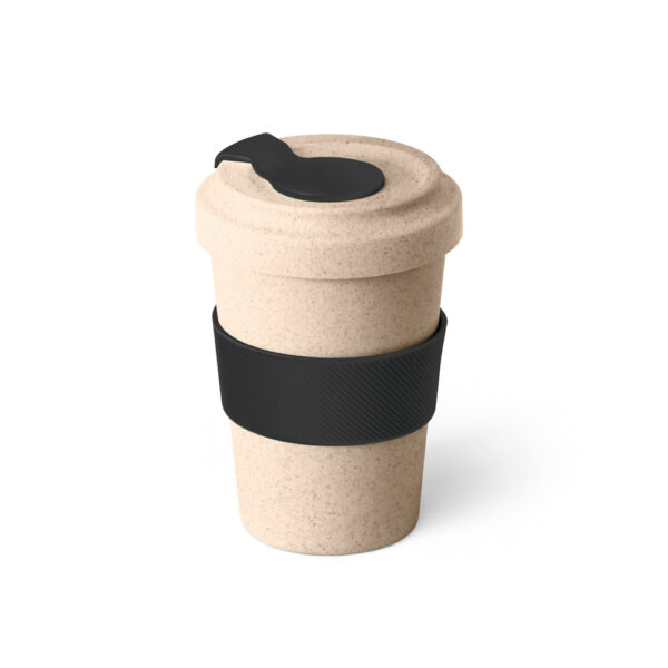 Copo para viagem em fibra de bambu (60%) e PP (40%) 500 mL - Brinde Corporativo Personalizado | Enova