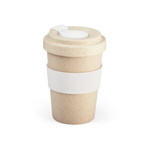 Copo para viagem em fibra de bambu (60%) e PP (40%) 500 mL - Brinde Corporativo Personalizado | Enova