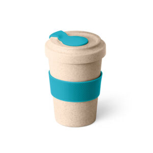 Copo para viagem em fibra de bambu (60%) e PP (40%) 500 mL - Brinde Corporativo Personalizado | Enova