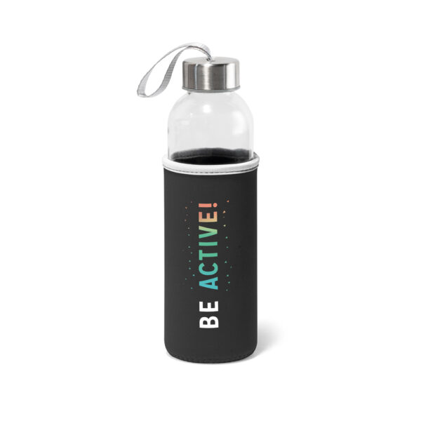 Squeeze em vidro e tampa em alumínio 520 mL - Brinde Corporativo Personalizado | Enova