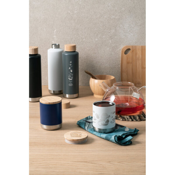 Squeeze térmico em aço inox 640 mL - Brinde Corporativo Personalizado | Enova