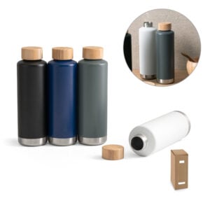 Squeeze térmico em aço inox 640 mL - Enova Brindes Personalizados