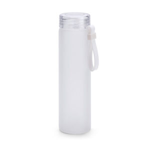 Squeeze em vidro borossilicato com tampa em AS 470mL - Brinde Corporativo Personalizado | Enova