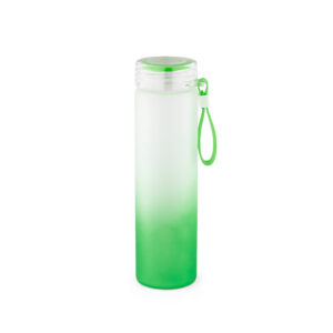Squeeze em vidro borossilicato com tampa em AS 470mL - Brinde Corporativo Personalizado | Enova