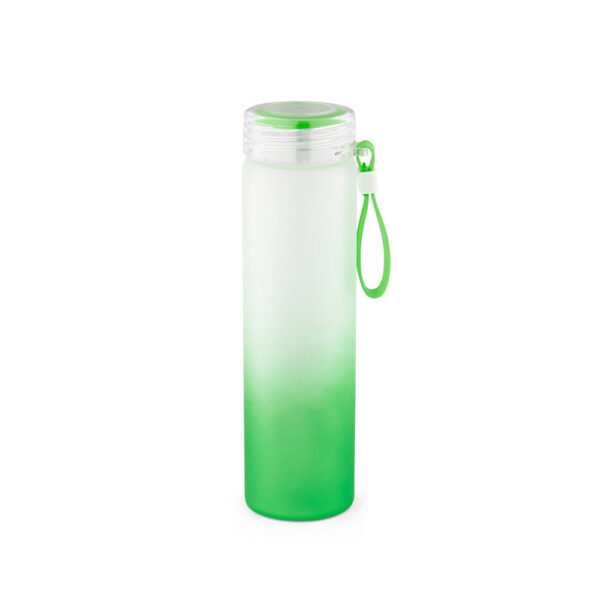 Squeeze em vidro borossilicato com tampa em AS 470mL - Brinde Corporativo Personalizado | Enova