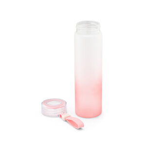 Squeeze em vidro borossilicato com tampa em AS 470mL - Brinde Corporativo Personalizado | Enova