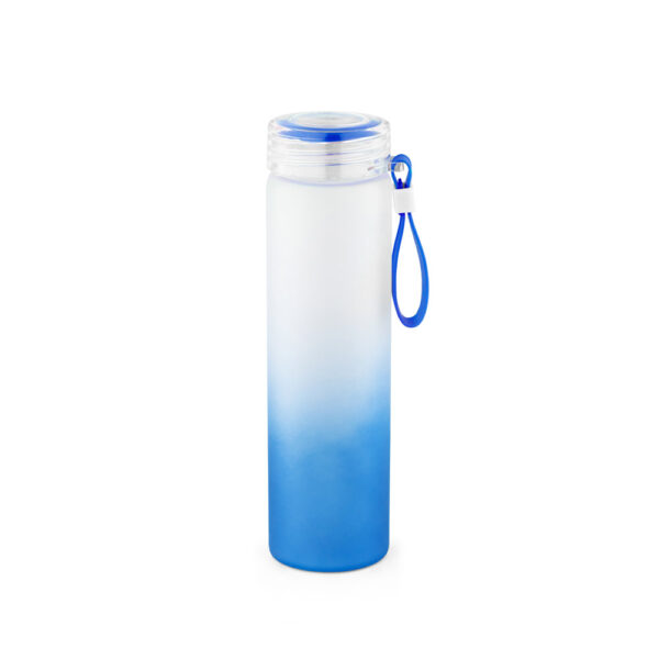 Squeeze em vidro borossilicato com tampa em AS 470mL - Brinde Corporativo Personalizado | Enova