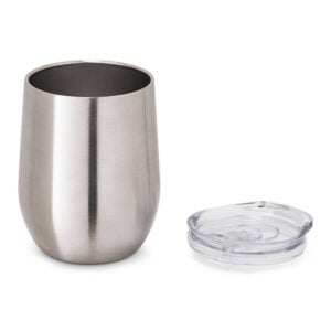 Copo térmico de viagem em aço inox 400 mL - Brinde Corporativo Personalizado | Enova