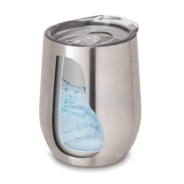 Copo térmico de viagem em aço inox 400 mL - Brinde Corporativo Personalizado | Enova