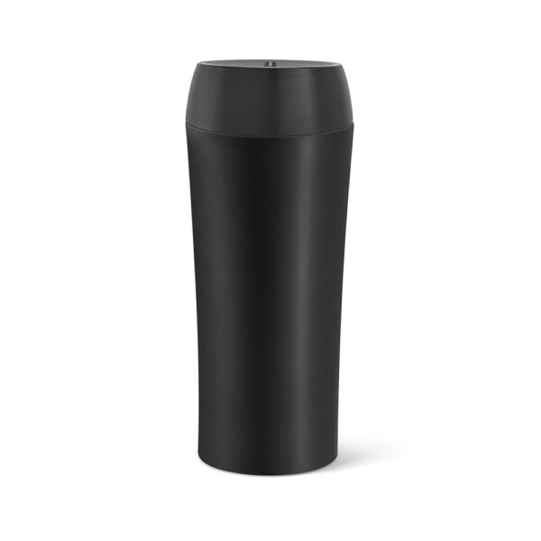 Copo térmico para viagem em aço inox e PP 470 mL - Brinde Corporativo Personalizado | Enova