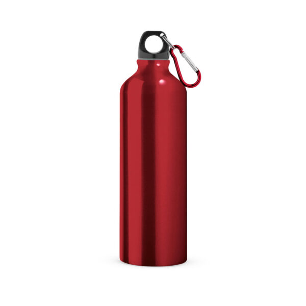 Squeeze em alumínio com mosquetão 800 mL - Brinde Corporativo Personalizado | Enova