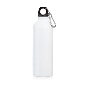 Squeeze em alumínio com mosquetão 800 mL - Brinde Corporativo Personalizado | Enova