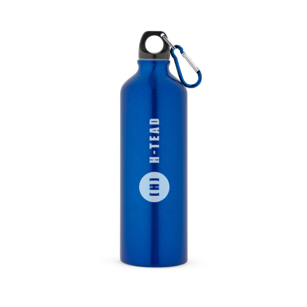 Squeeze em alumínio com mosquetão 800 mL - Brinde Corporativo Personalizado | Enova