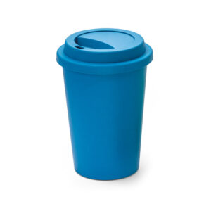 Copo para viagem em fibra de bambu (60%) e PP (40%) 450 mL - Brinde Corporativo Personalizado | Enova