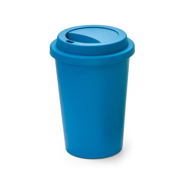 Copo para viagem em fibra de bambu (60%) e PP (40%) 450 mL - Brinde Corporativo Personalizado | Enova