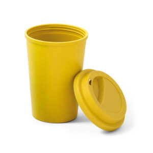 Copo para viagem em fibra de bambu (60%) e PP (40%) 450 mL - Brinde Corporativo Personalizado | Enova