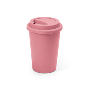 Copo para viagem em fibra de bambu (60%) e PP (40%) 450 mL - Brinde Corporativo Personalizado | Enova