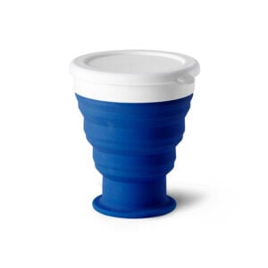 Copo de viagem em silocone e PP 400 mL - Brinde Corporativo Personalizado | Enova