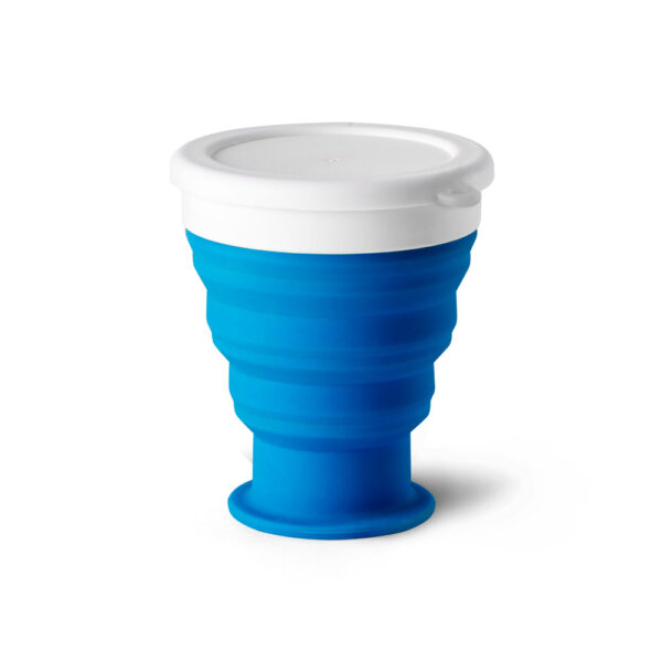 Copo de viagem em silocone e PP 400 mL - Brinde Corporativo Personalizado | Enova