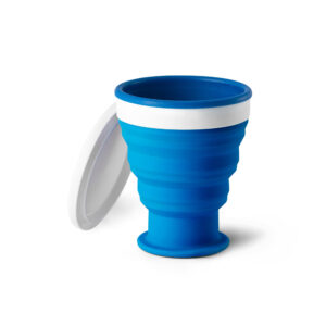 Copo de viagem em silocone e PP 400 mL - Brinde Corporativo Personalizado | Enova