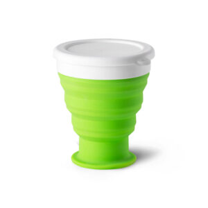 Copo de viagem em silocone e PP 400 mL - Brinde Corporativo Personalizado | Enova