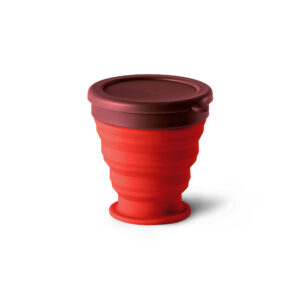 Copo de viagem em silicone 240 mL - Brinde Corporativo Personalizado | Enova