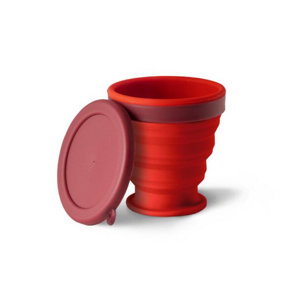 Copo de viagem em silicone 240 mL - Brinde Corporativo Personalizado | Enova