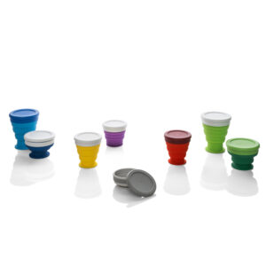 Copo de viagem em silicone 240 mL - Brinde Corporativo Personalizado | Enova