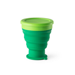 Copo de viagem em silicone e PP 400 mL - Brinde Corporativo Personalizado | Enova