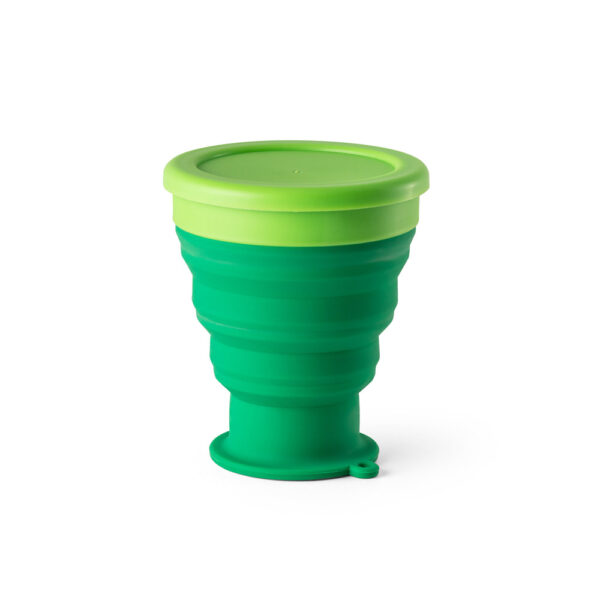 Copo de viagem em silicone e PP 400 mL - Brinde Corporativo Personalizado | Enova