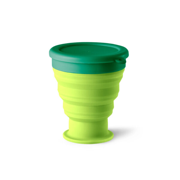 Copo de viagem em silicone e PP 400 mL - Brinde Corporativo Personalizado | Enova