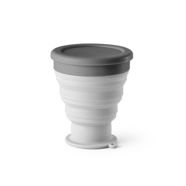 Copo de viagem em silicone e PP 400 mL - Brinde Corporativo Personalizado | Enova