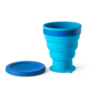 Copo de viagem em silicone e PP 400 mL - Brinde Corporativo Personalizado | Enova