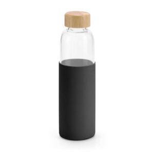 Squeeze em vidro borossilicato e bambu 600 mL - Brinde Corporativo Personalizado | Enova