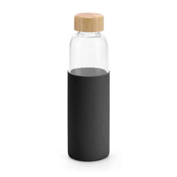 Squeeze em vidro borossilicato e bambu 600 mL - Brinde Corporativo Personalizado | Enova