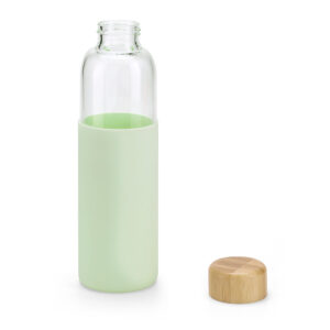 Squeeze em vidro borossilicato e bambu 600 mL - Brinde Corporativo Personalizado | Enova