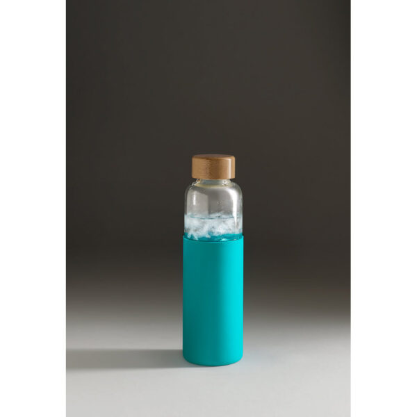 Squeeze em vidro borossilicato e bambu 600 mL - Brinde Corporativo Personalizado | Enova