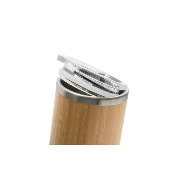 Copo em bambu e aço inox 350 mL - Brinde Corporativo Personalizado | Enova