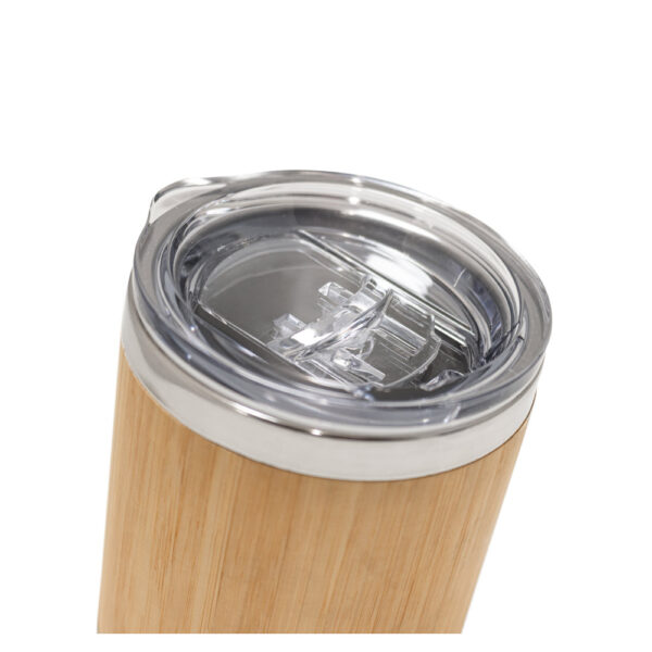 Copo em bambu e aço inox 350 mL - Brinde Corporativo Personalizado | Enova