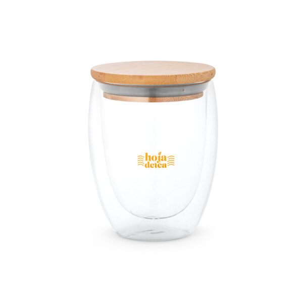 Copo térmico de viagem em vidro borossilicato 350 mL - Brinde Corporativo Personalizado | Enova