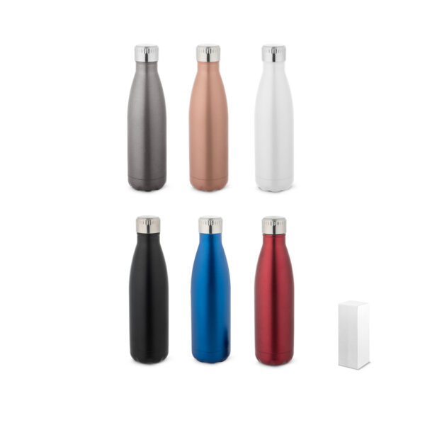 Squeeze térmico em aço inox 500 mL - Enova Brindes Personalizados