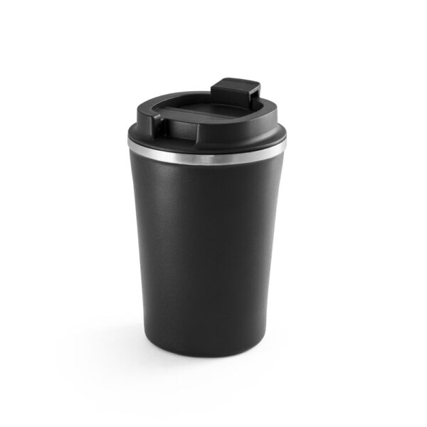 Copo térmico de viagem em aço inox e PP 470 mL - Brinde Corporativo Personalizado | Enova