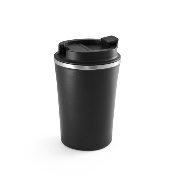 Copo térmico de viagem em aço inox e PP 470 mL - Brinde Corporativo Personalizado | Enova