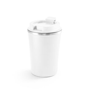 Copo térmico de viagem em aço inox e PP 470 mL - Brinde Corporativo Personalizado | Enova