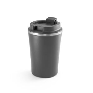Copo térmico de viagem em aço inox e PP 470 mL - Brinde Corporativo Personalizado | Enova