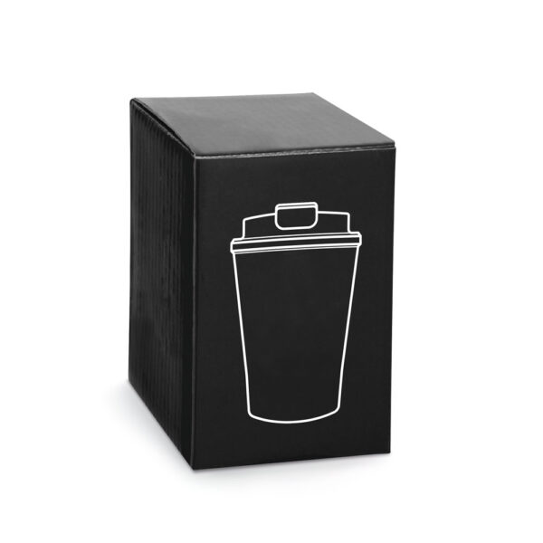 Copo térmico de viagem em aço inox e PP 470 mL - Brinde Corporativo Personalizado | Enova