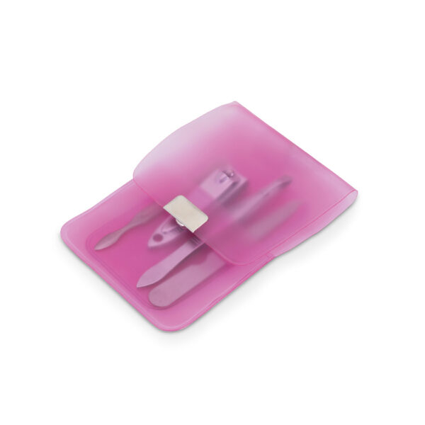 Kit de manicure de 4 peças para manicure em bolsa de PVC - Brinde Corporativo Personalizado | Enova