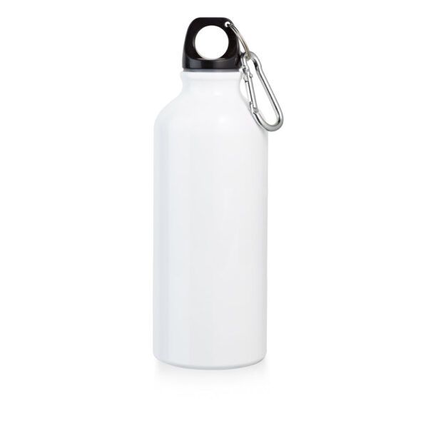 Squeeze em alumínio para sublimação com mosquetão 500 mL - Brinde Corporativo Personalizado | Enova