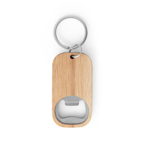 Abridor de garrafas em aço inox e bambu - Brinde Corporativo Personalizado | Enova