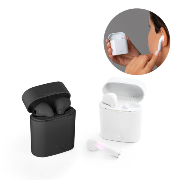 Fone de ouvido wireless em ABS - Enova Brindes Personalizados